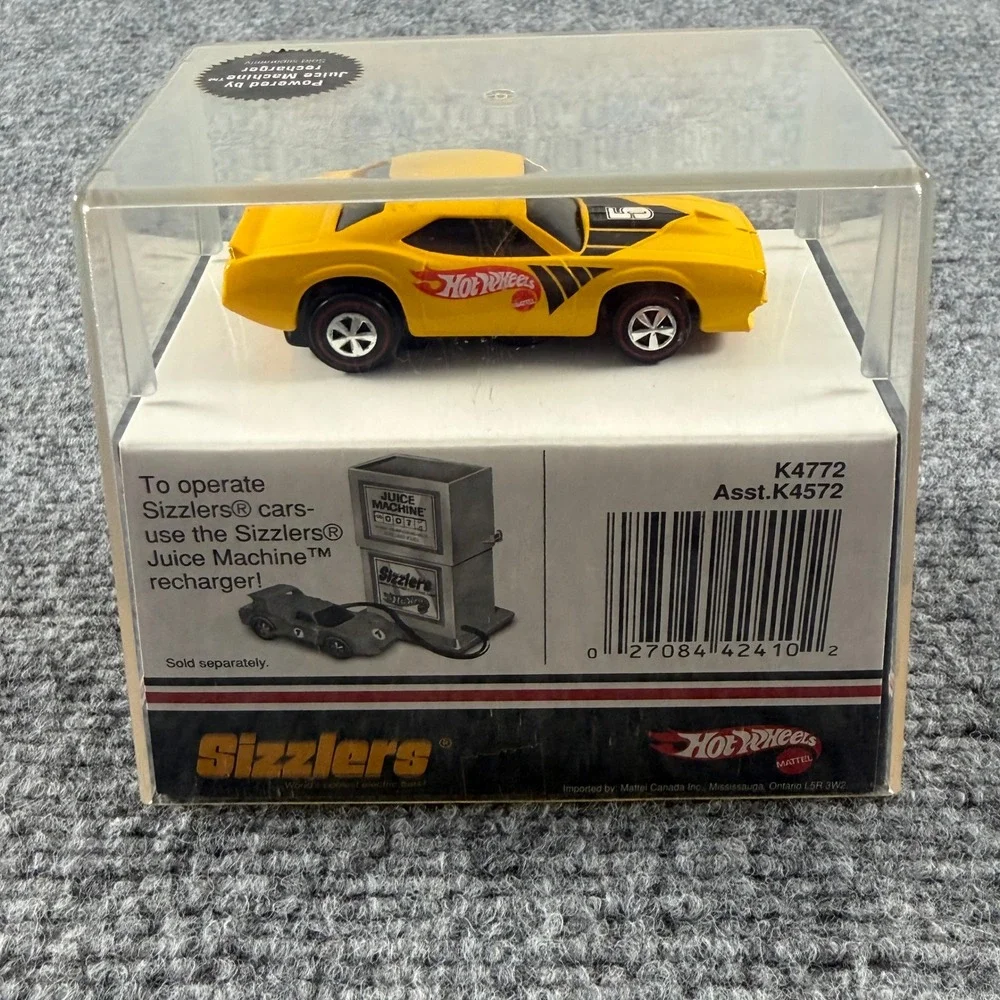 Hot Wheels Sizzlers Toy Yellow 70 Plymouth Cuda T/A K4772 Motorized Car